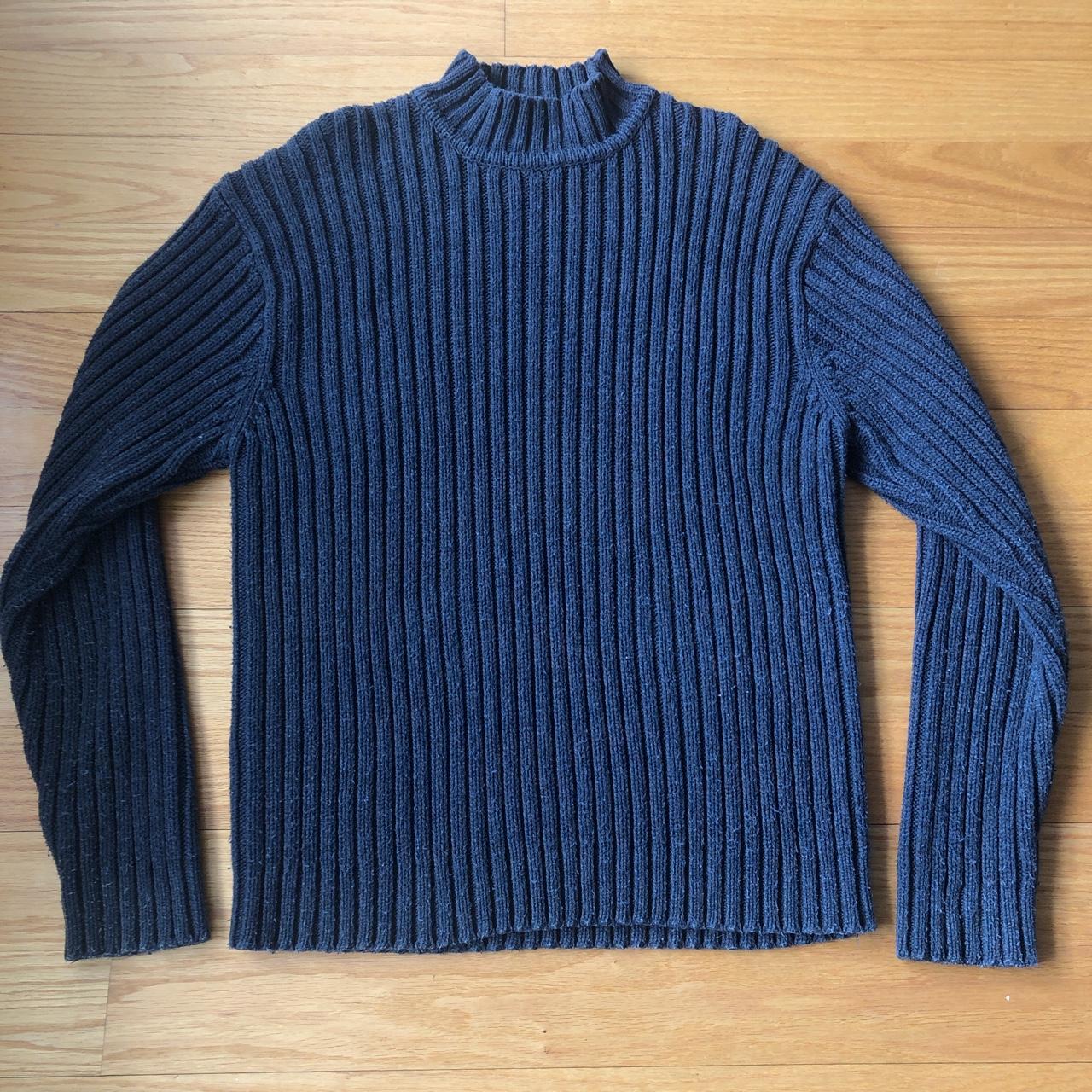 Dark grey mock neck sweater Brand: Point Zero Size... - Depop