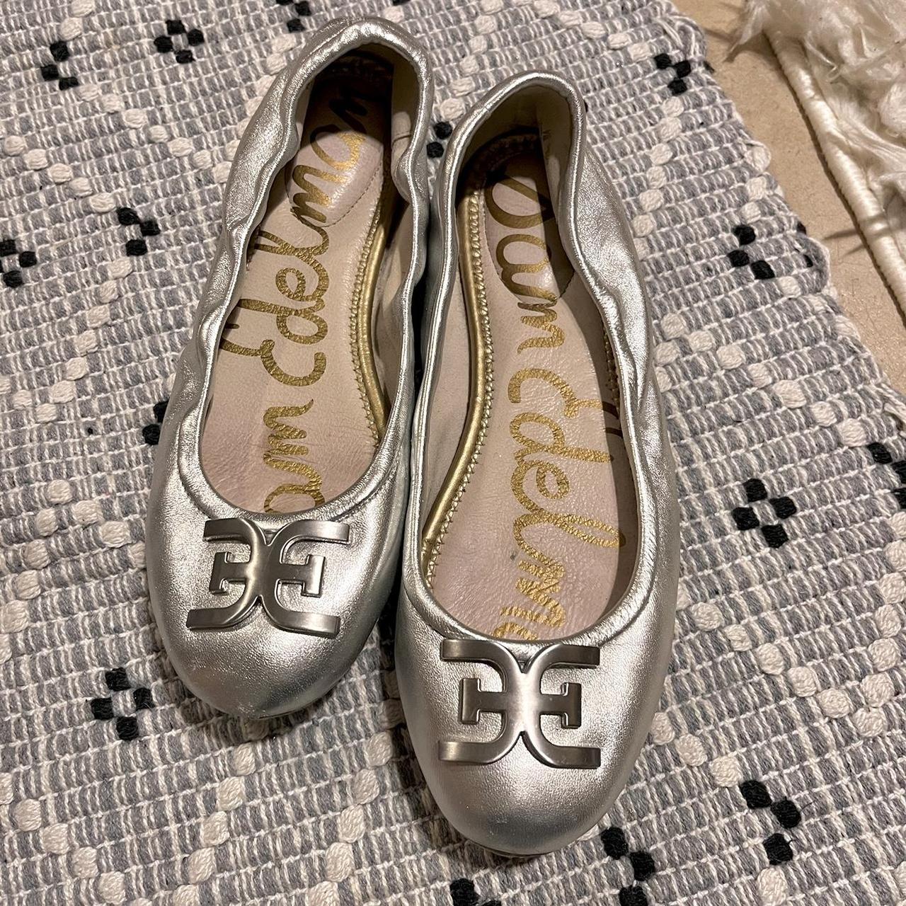 Sam edelman discount silver ballet flats