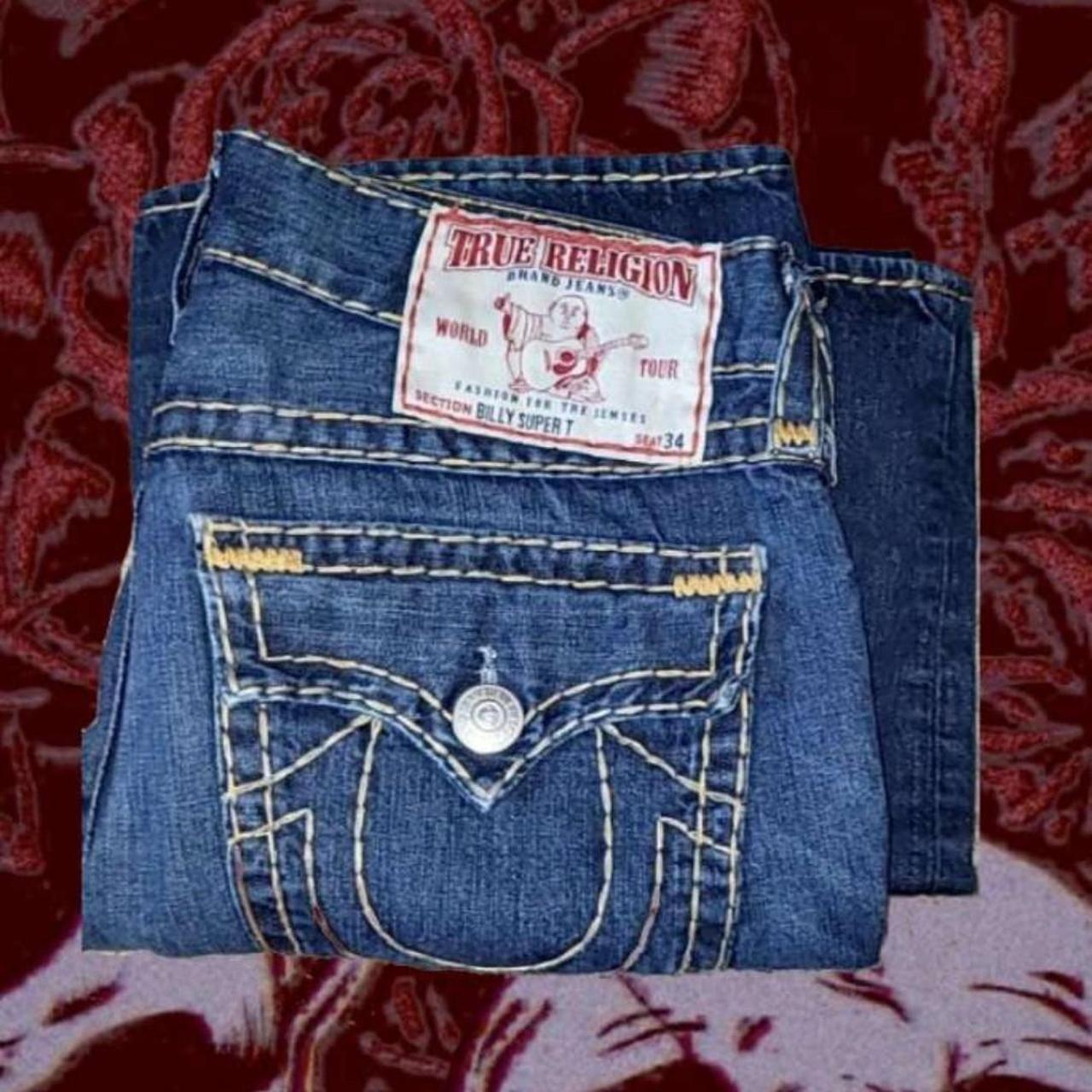 True religion billy super T's they have some wear... - Depop