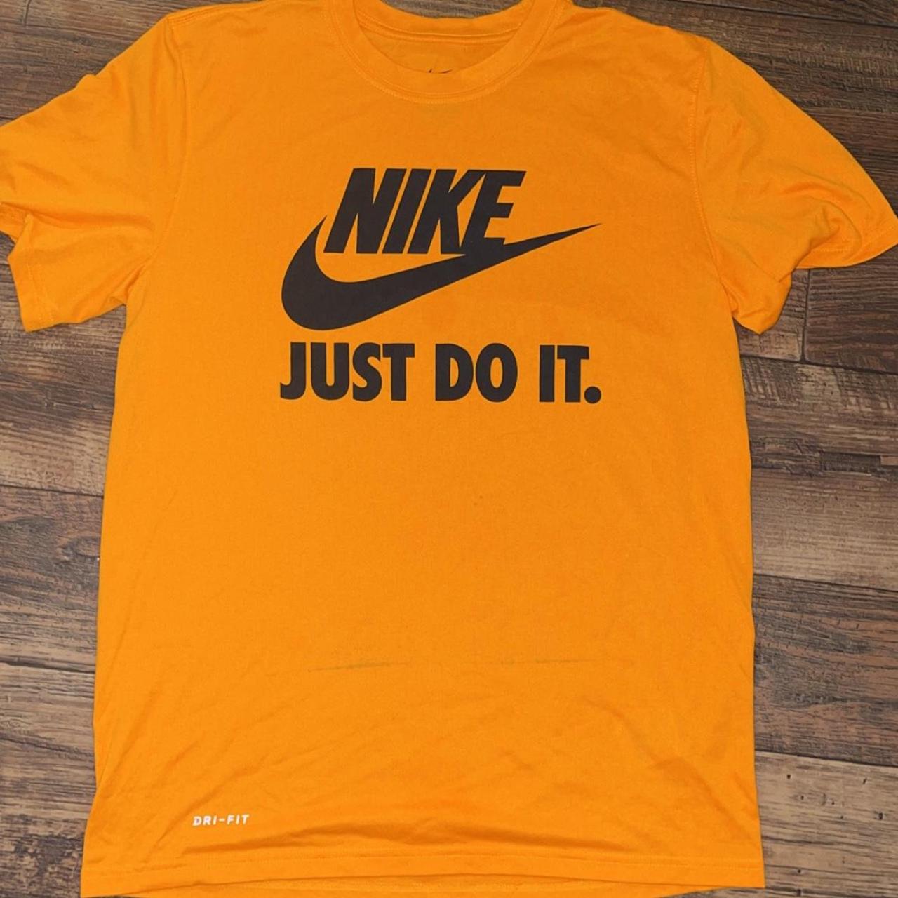 Nike Men's Orange T-shirt | Depop