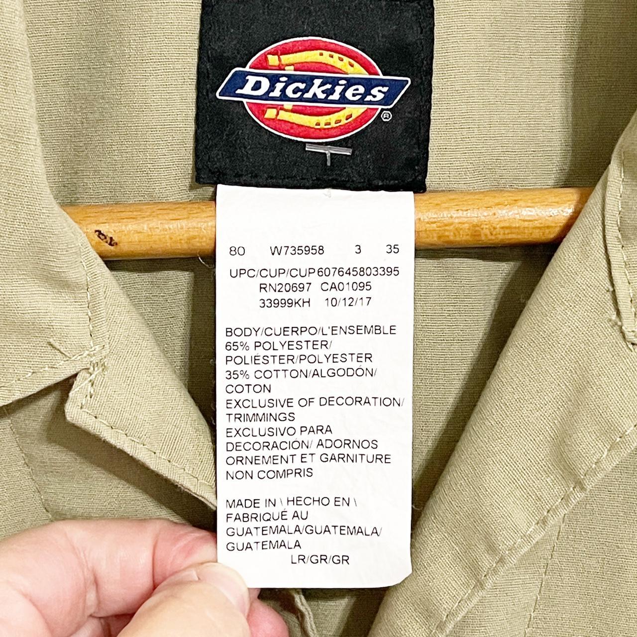 Dickie’s Utility Coverall’s/Jumpsuit Tan, zip and... Depop