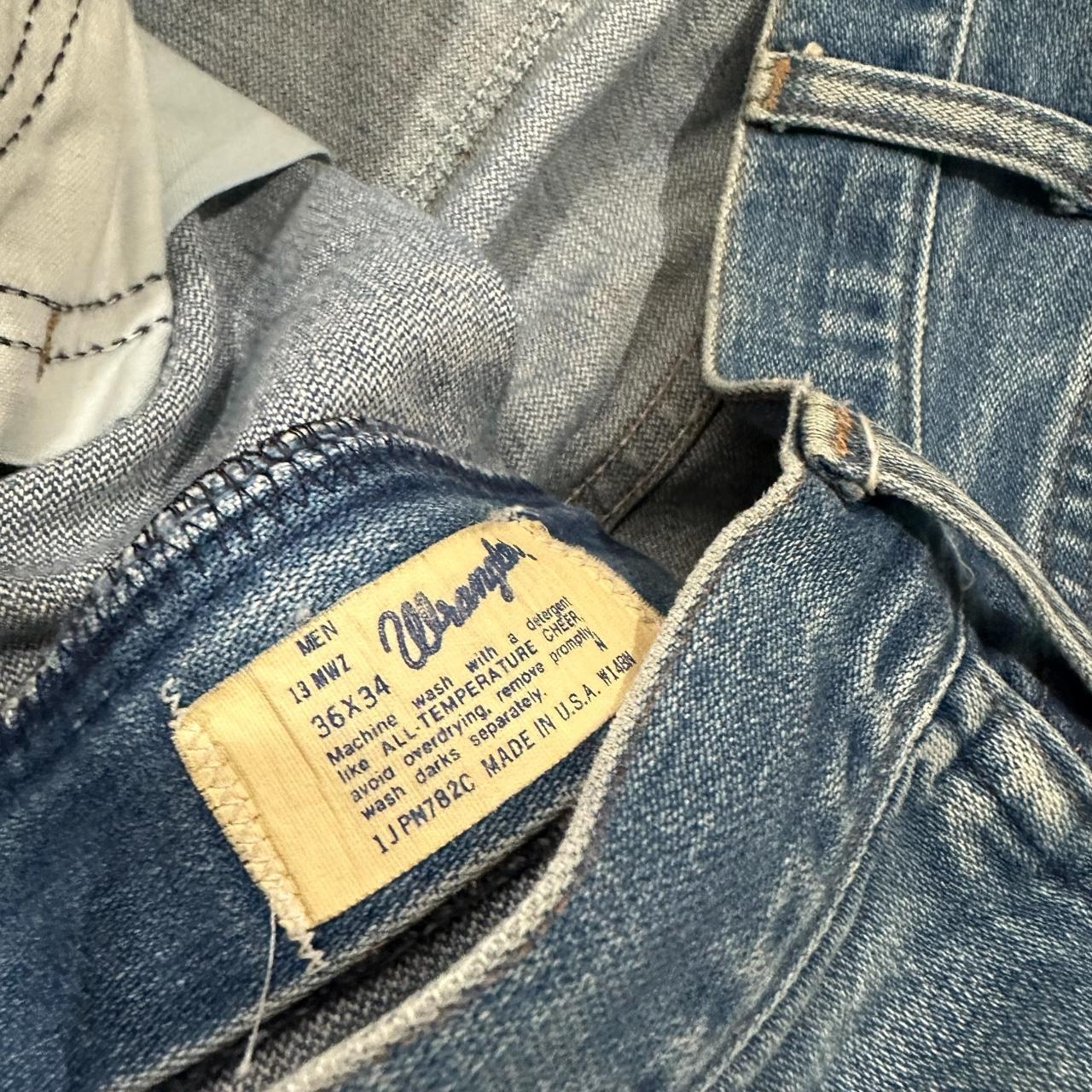 VINTAGE WRANGLER BOOTCUT JEANS -70s -MADE IN... - Depop