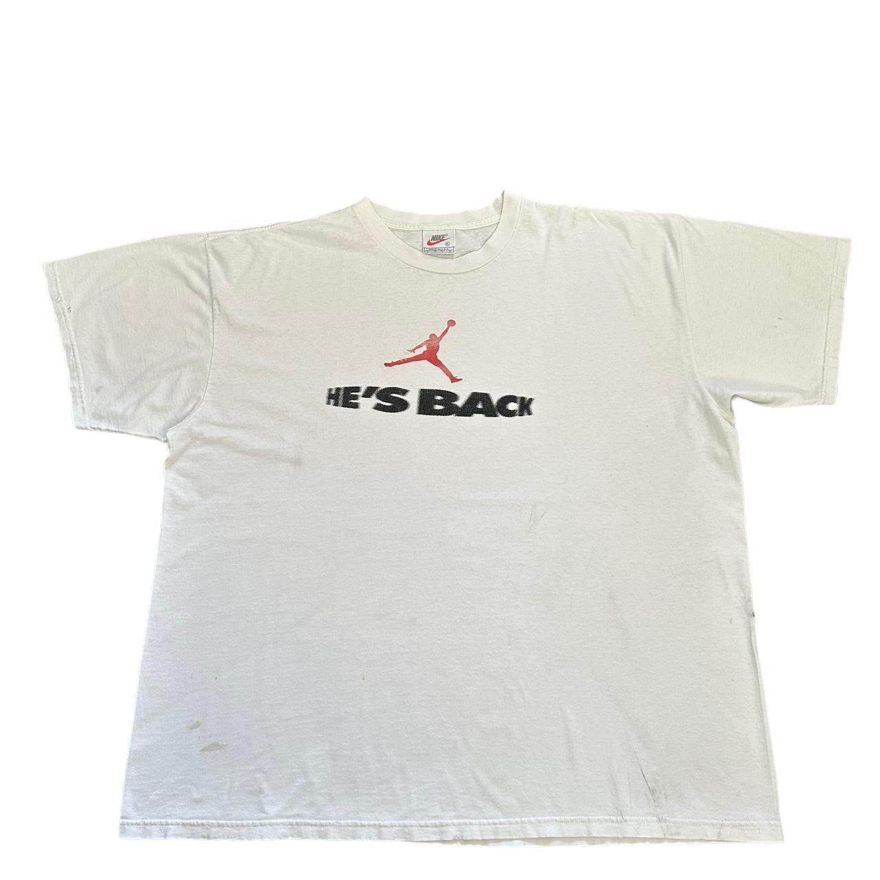 Jordan Men's White T-shirt | Depop