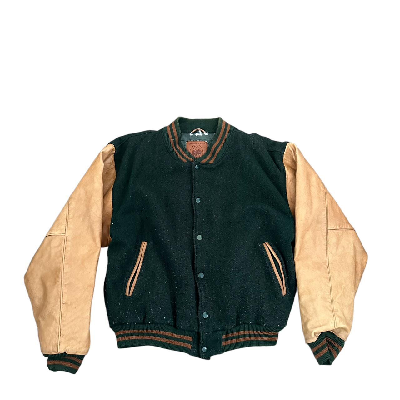 Men's Green and Brown Jacket | Depop