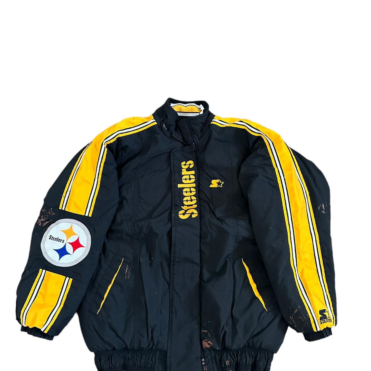 Vintage Pittsburgh Steelers Starter Puffer Jacket - Depop