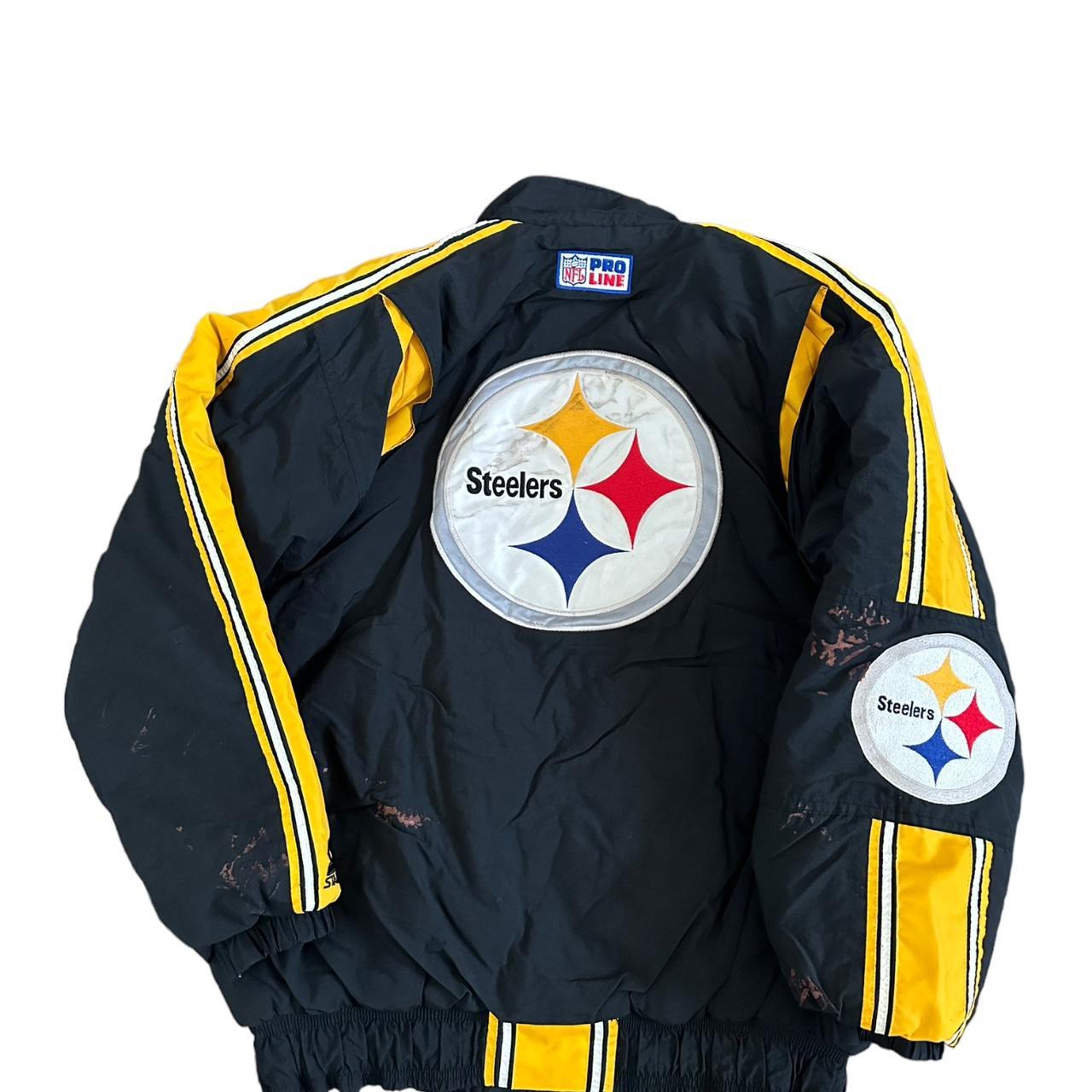 Vintage Pittsburgh Steelers Starter Puffer Jacket - Depop