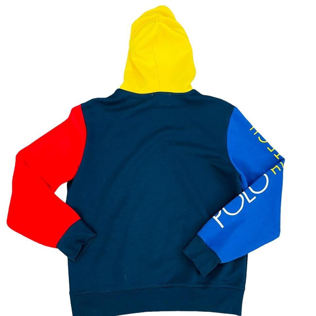 Pullover Hoodie Yellow Blue Red Hoodie Ralph Lauren Red Blue And