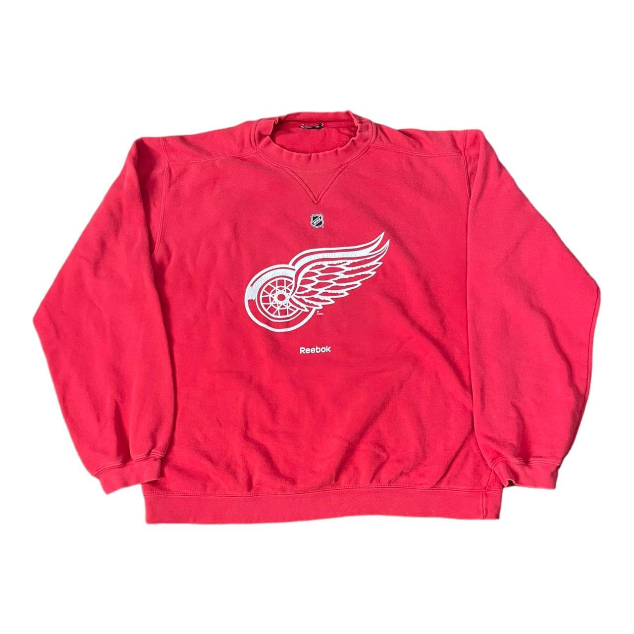 Detroit Red Wings 90's NHL Crewneck Sweatshirt White / L