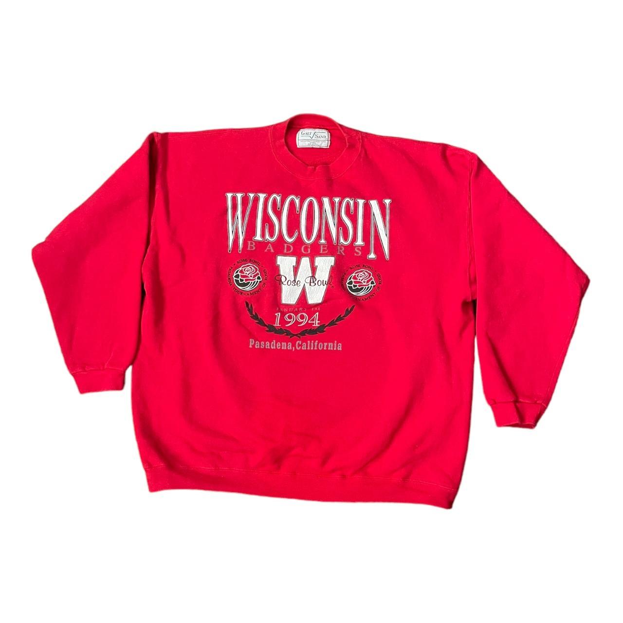 Vintage Wisconsin Badgers Crewneck Sweatshirt Tag Depop