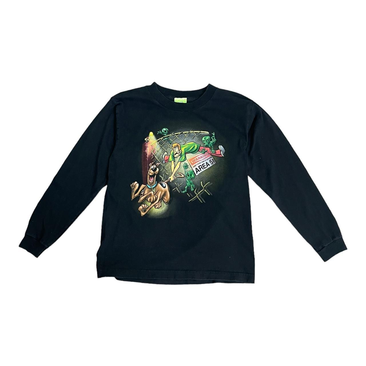 Vintage 90s Scooby Doo X Area 51 Aliens Youth Long | Depop