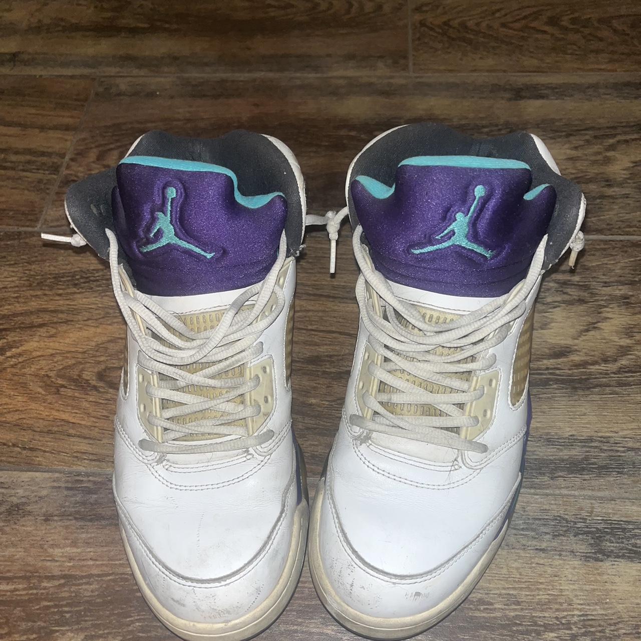 off white air jordan 5 grape