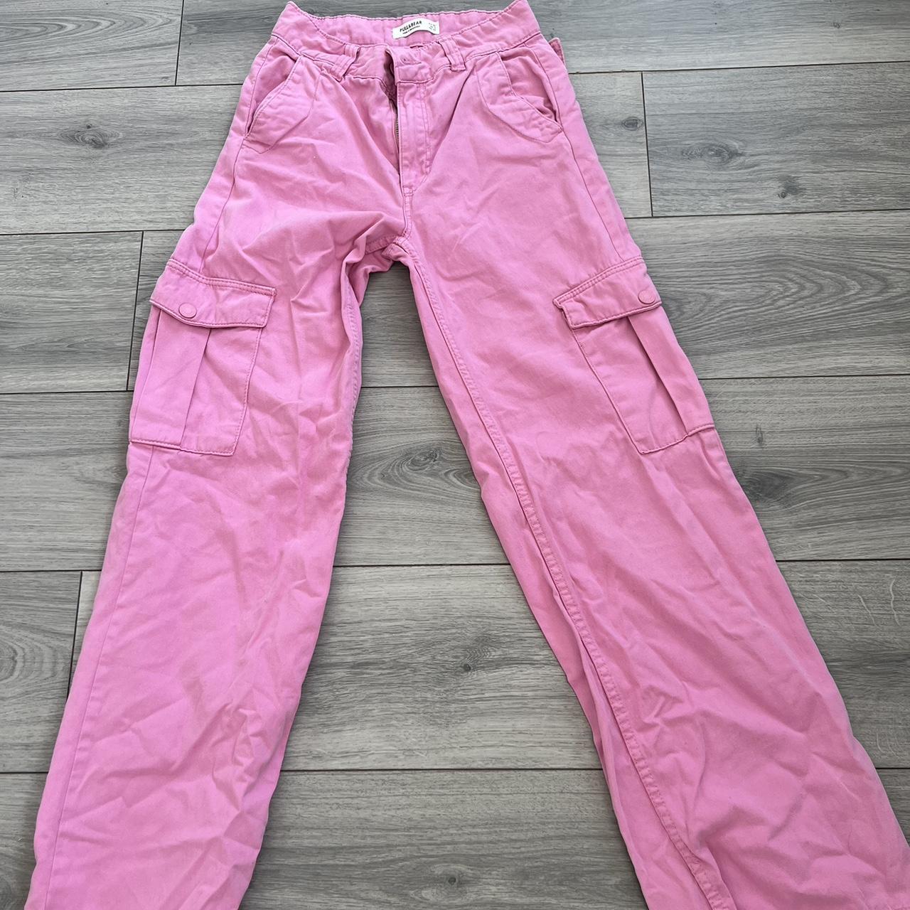 Pull and bear UK size 4 pink. Argo trousers. Worn... Depop