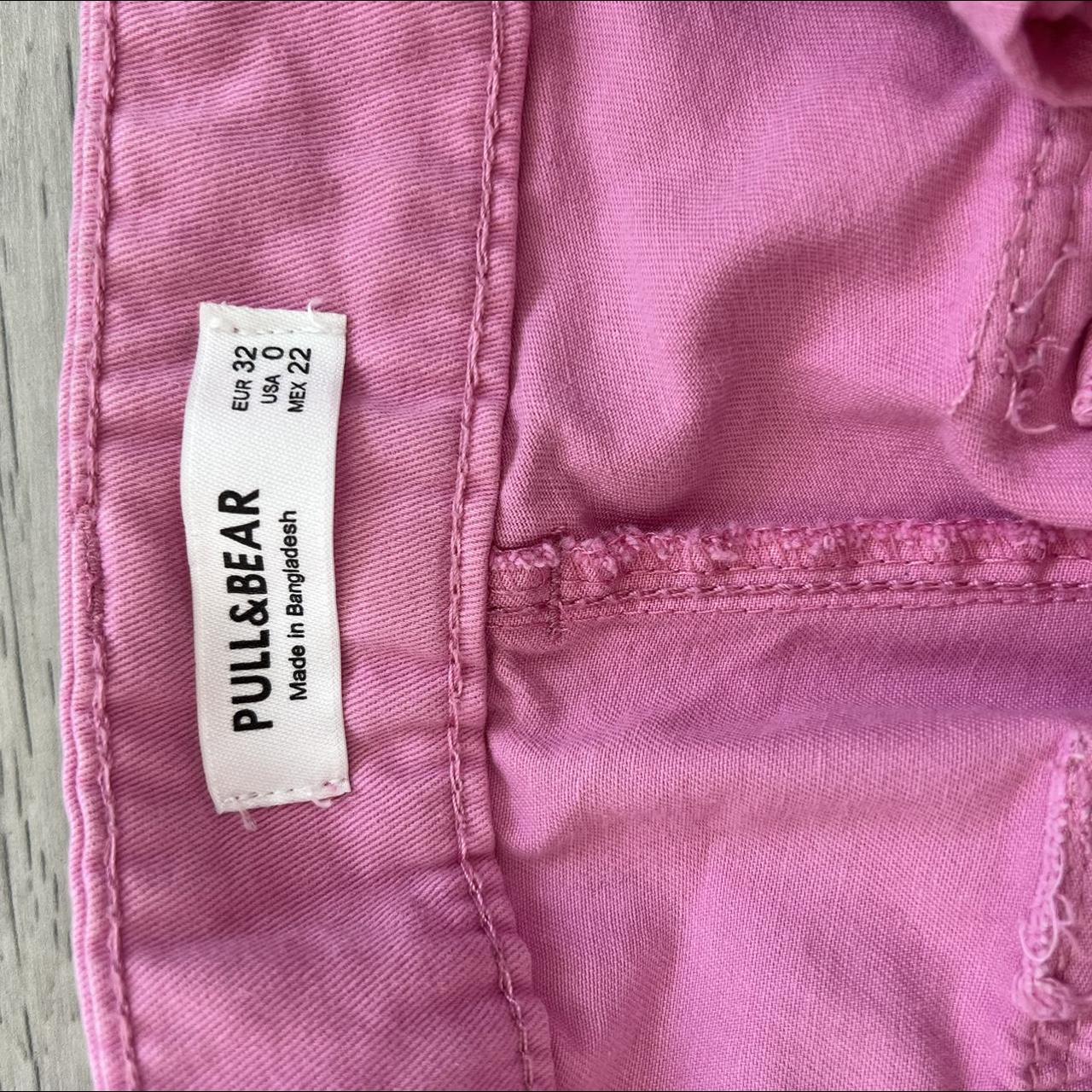 Pull and bear UK size 4 pink. Argo trousers. Worn... - Depop