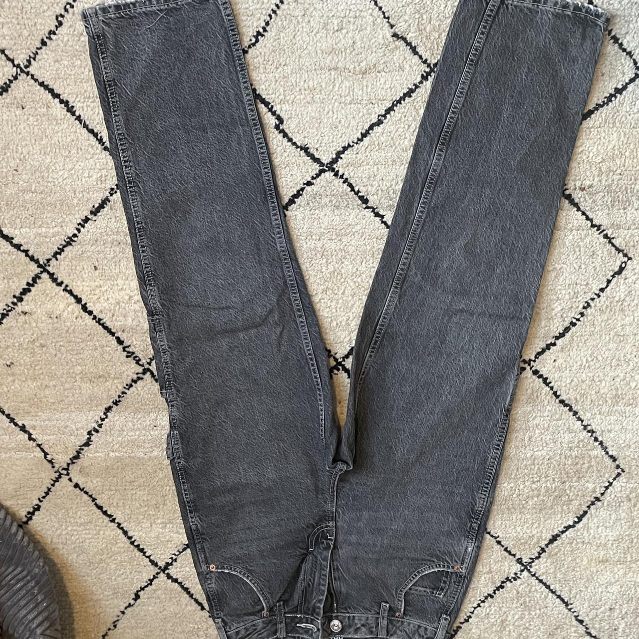 BDG Women's Black and Grey Jeans Depop