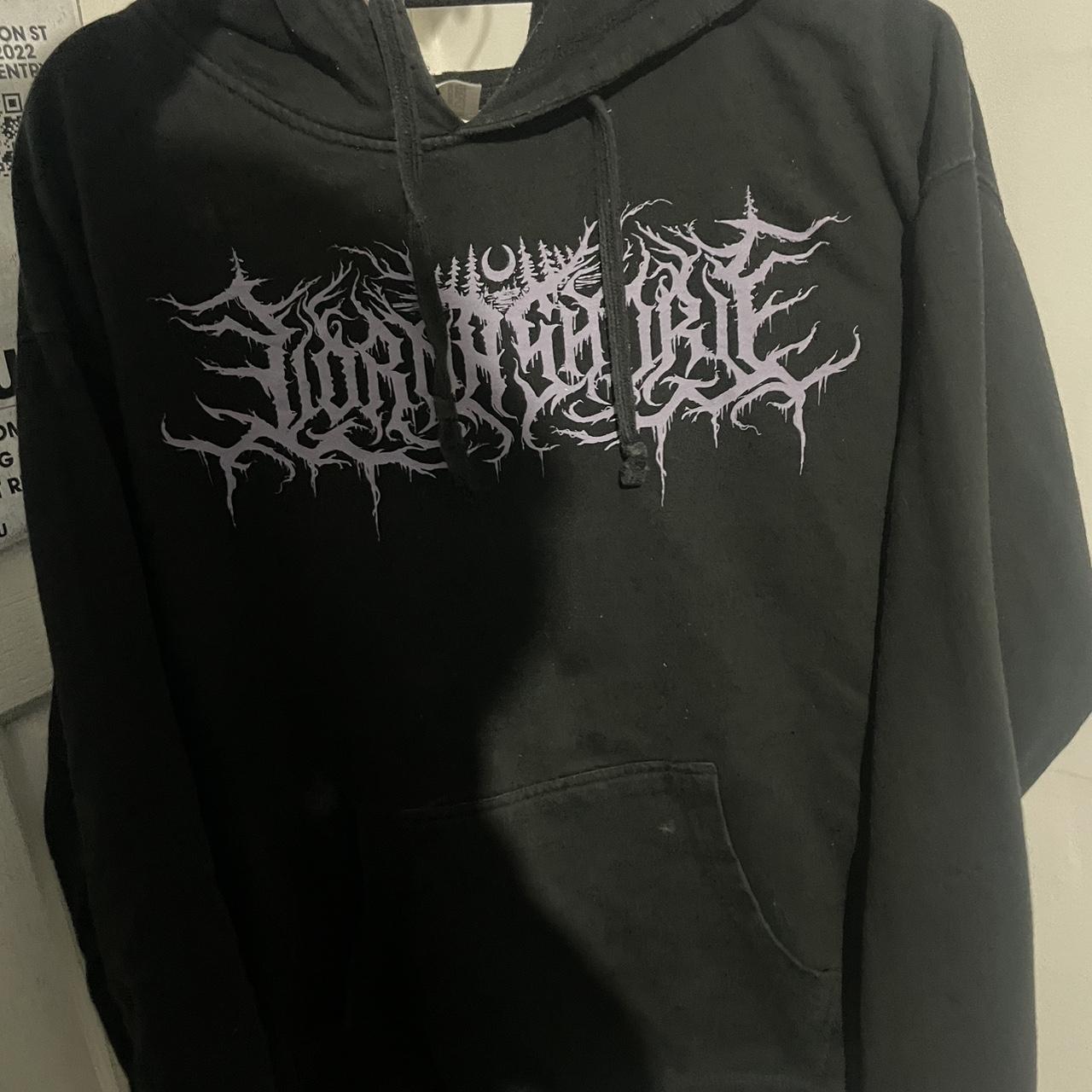 Lorna shore merch hoodie, worn a lot but fair... - Depop