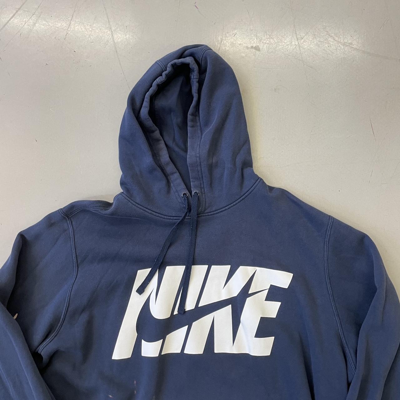 Size 2XL Nike Navy Hoodie Pit to pit is 28” inches... - Depop