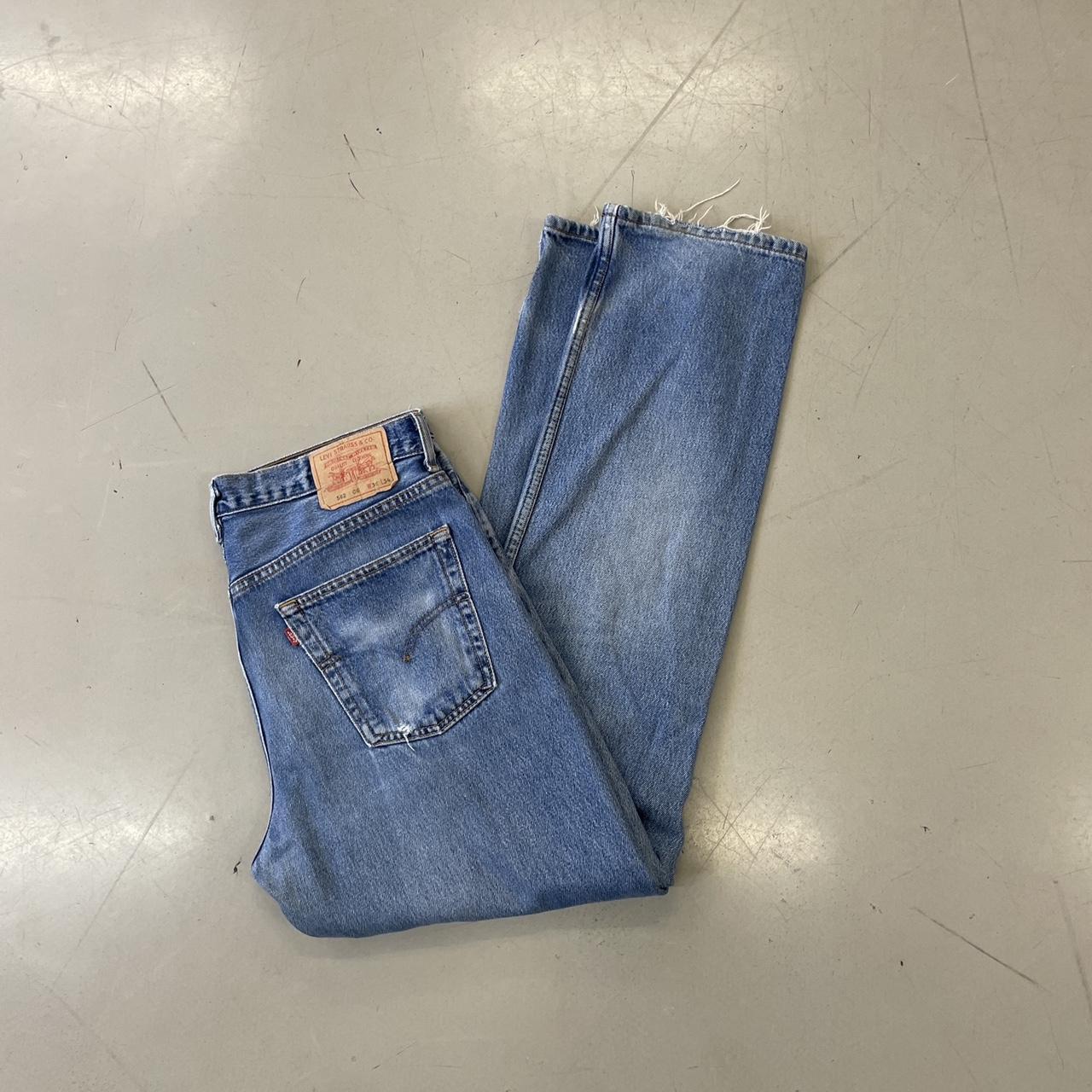 36W 34L Levi’s 582 Blue Denim Jeans Waist... - Depop