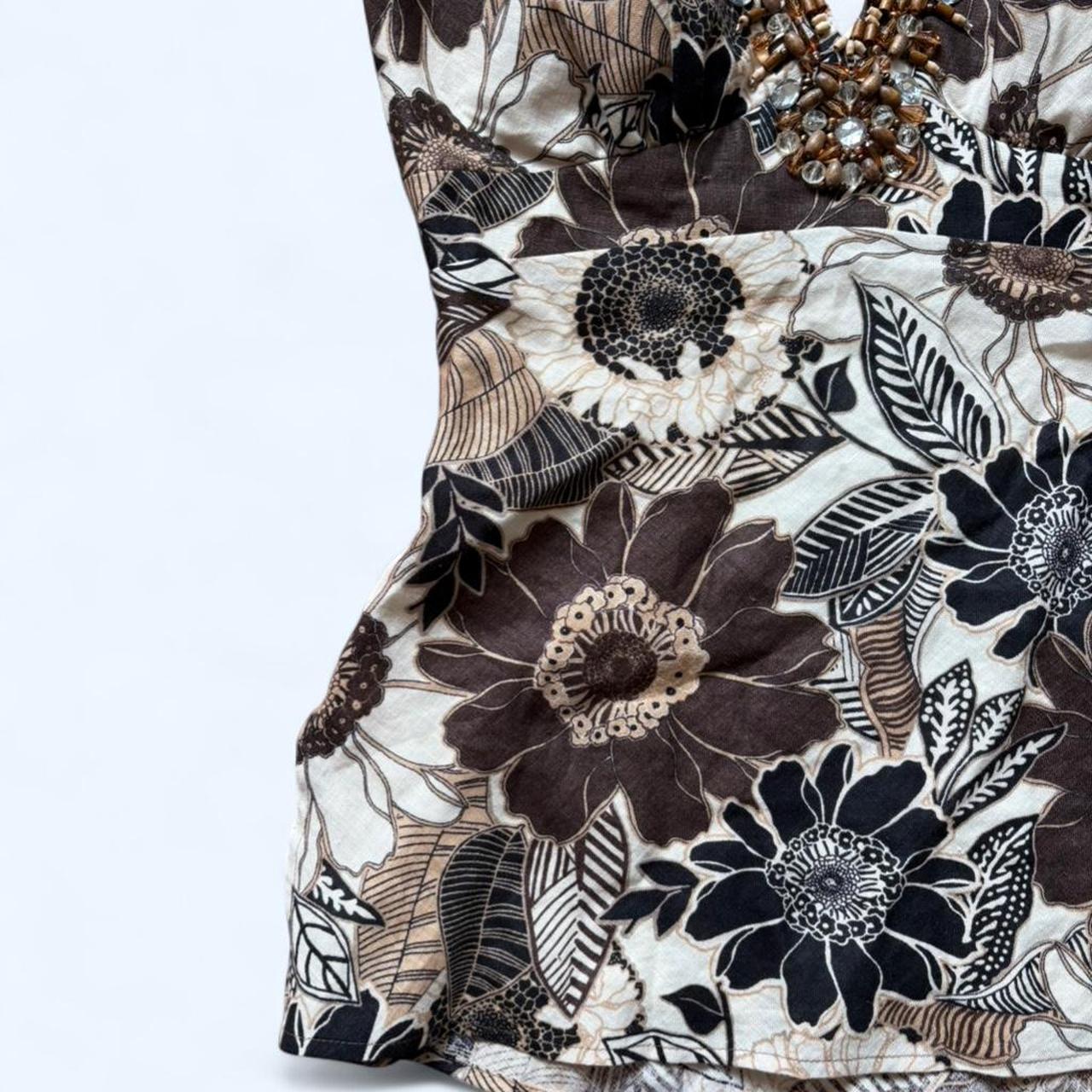 Cache Women's Blouse - Multi/Brown - 2 – Cache be… - image 3