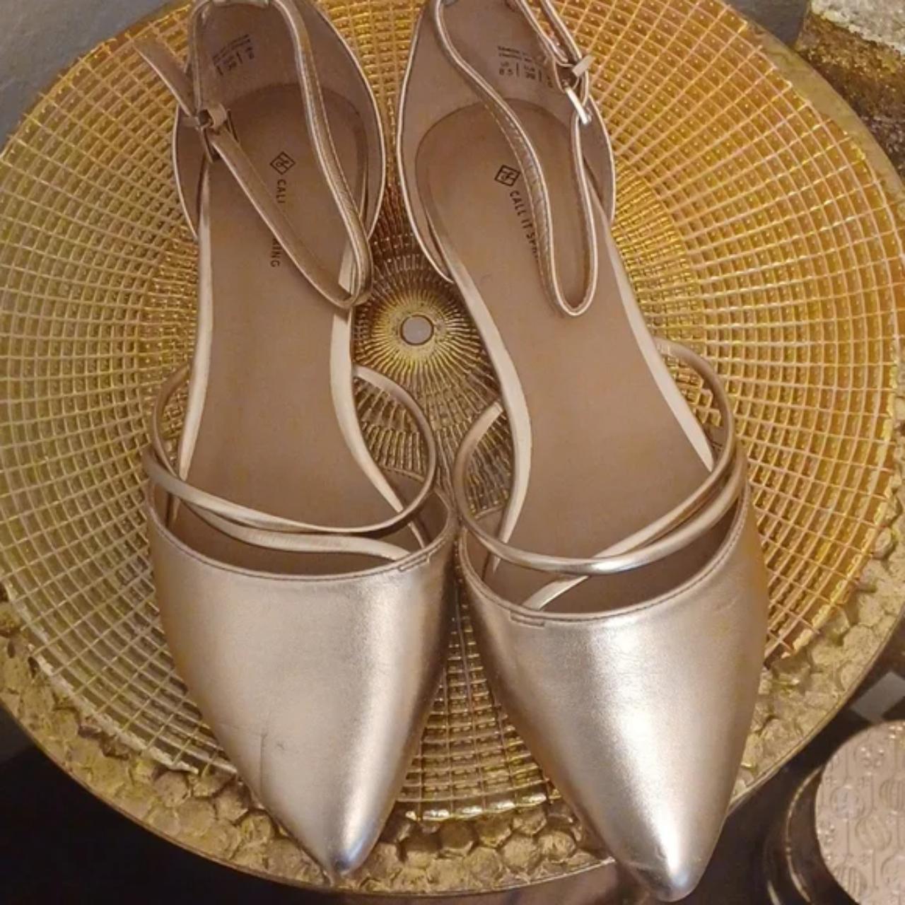 Call it Spring Women's Gold Ballet-shoes