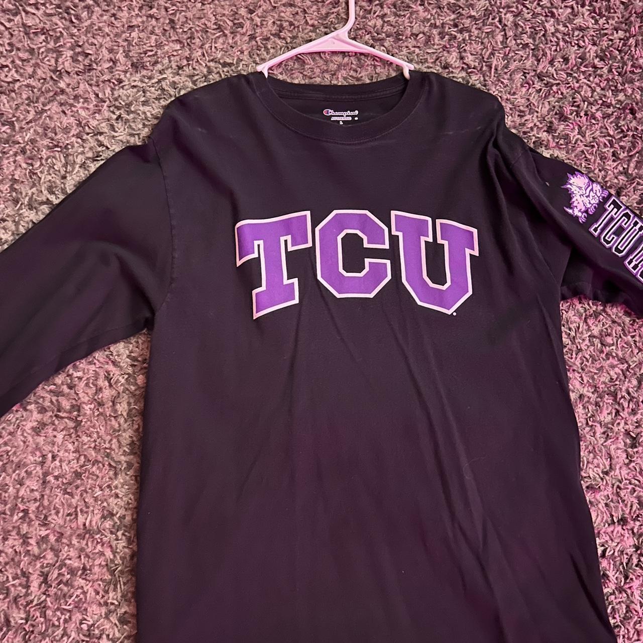 TCU Champion shirt Size L 10/10 condition - Depop