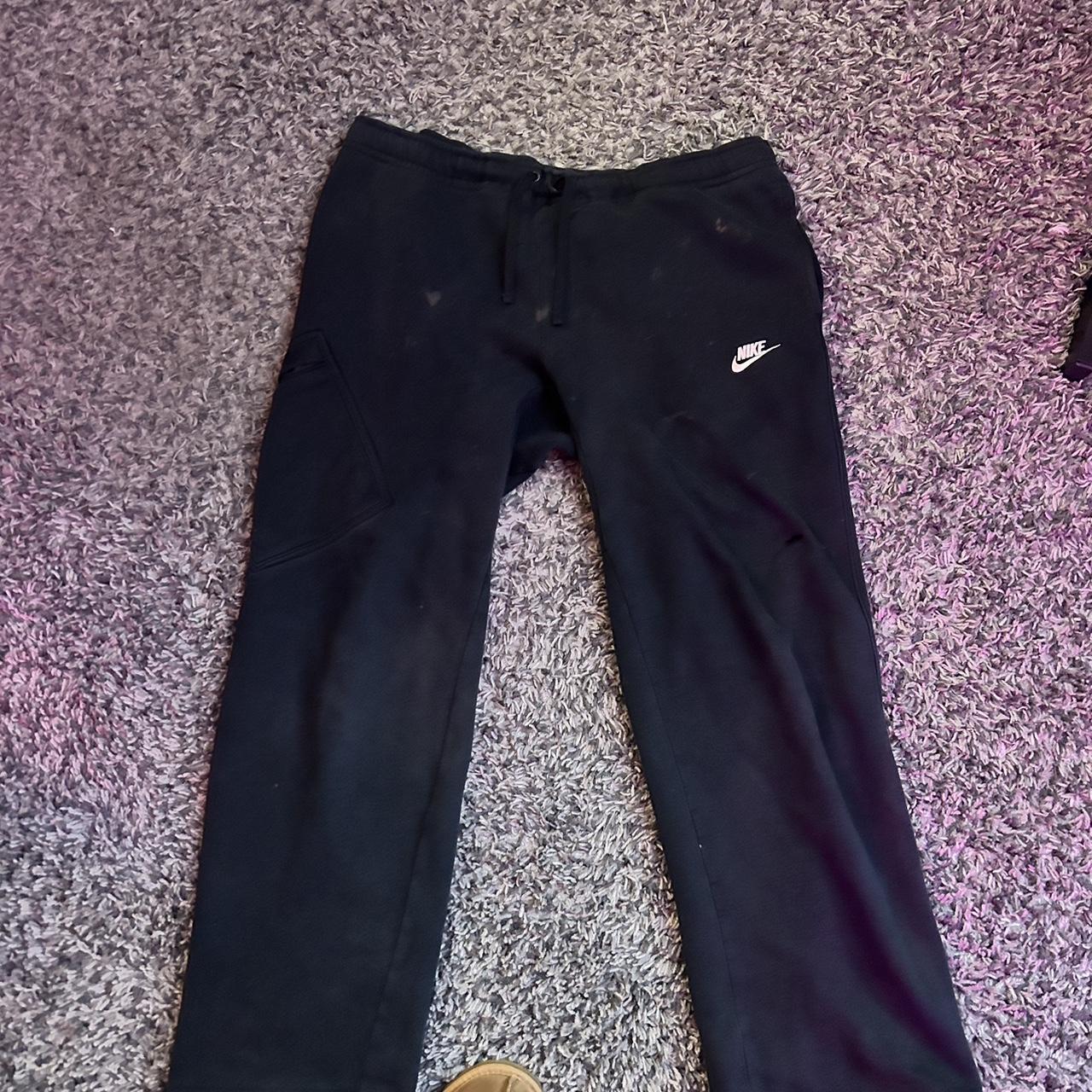 Black Nike cargo sweatpants Size XL *do have small... Depop