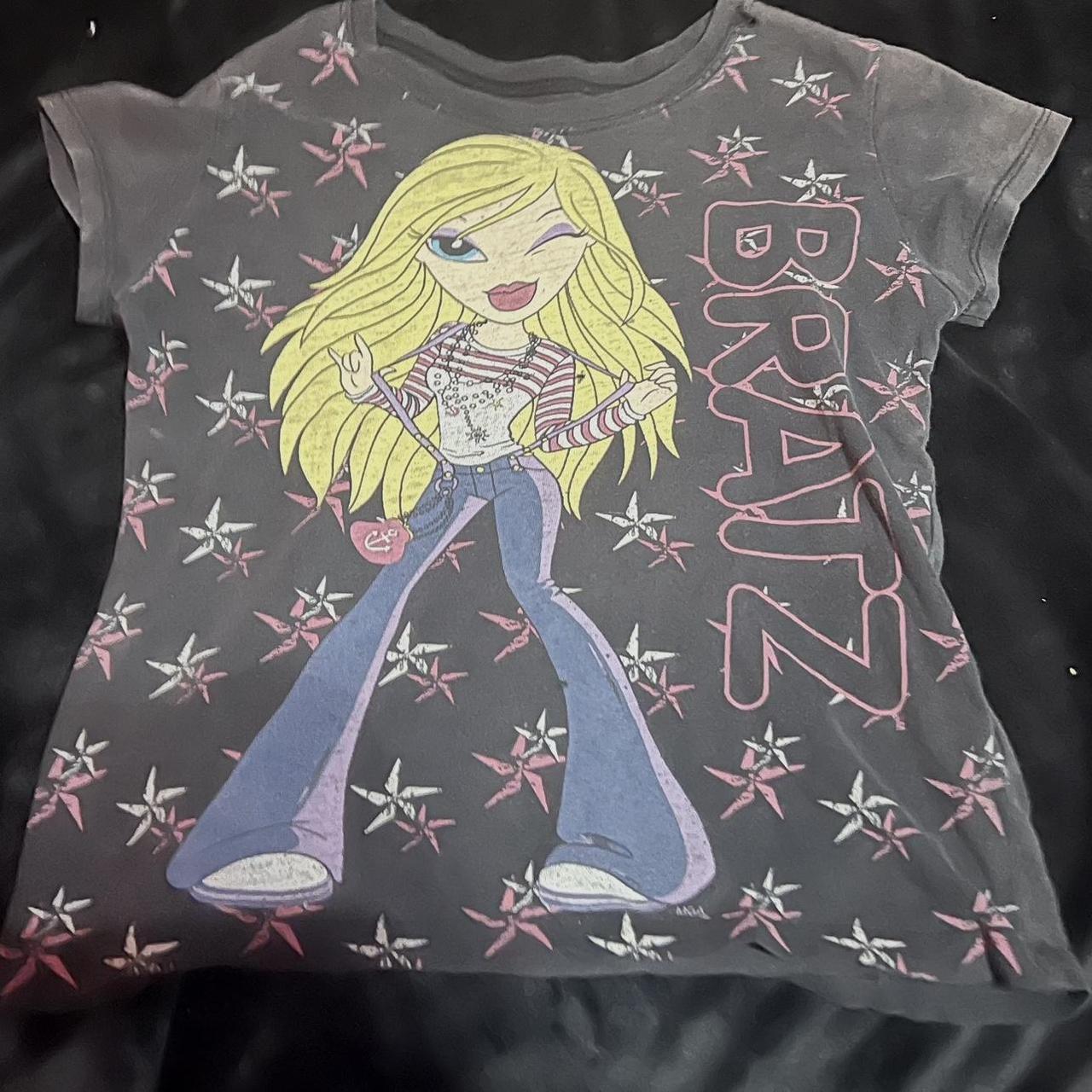 Bratz y2k shirt Size xxs a bleach stain in the... - Depop