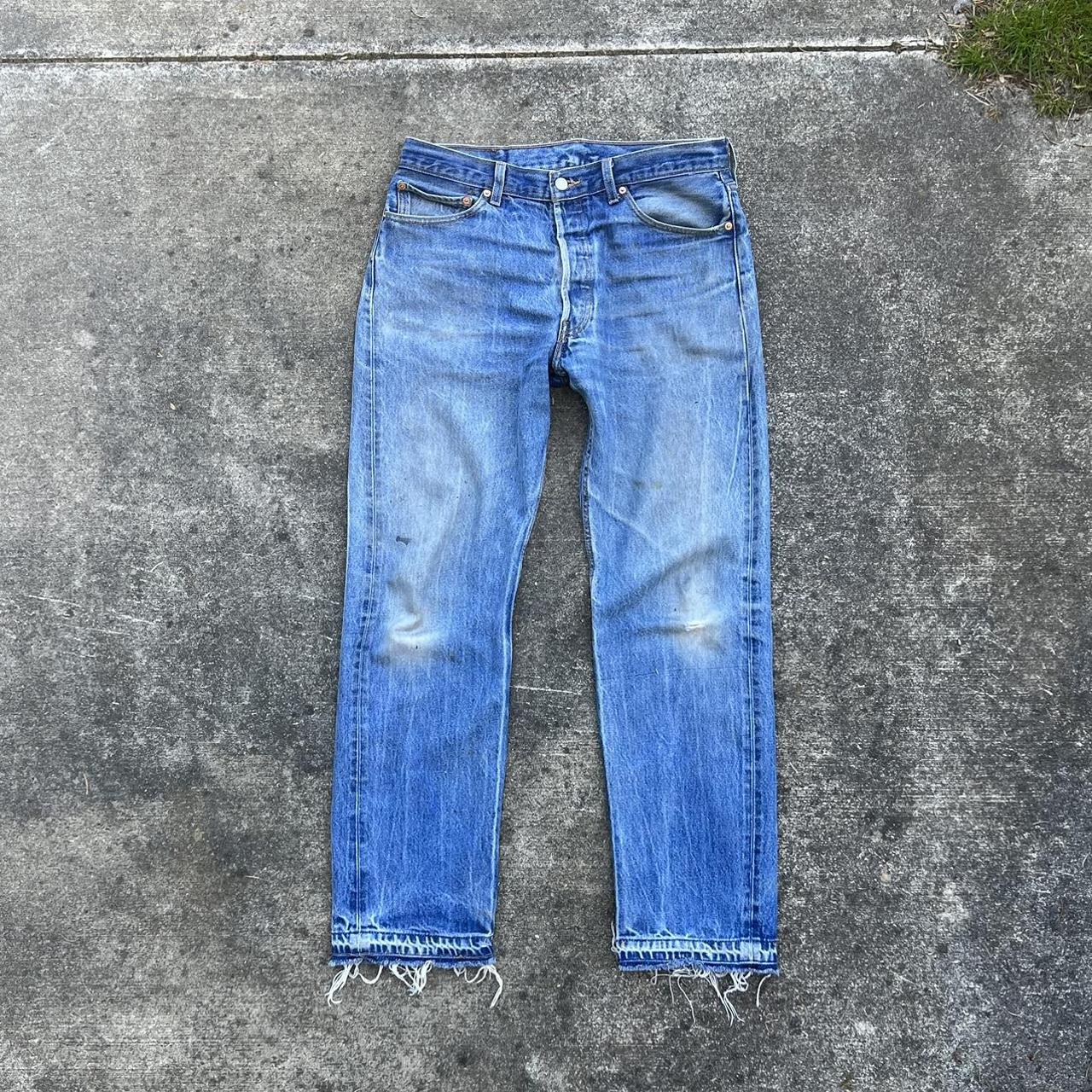 Levi's Men's Blue Trousers | Depop