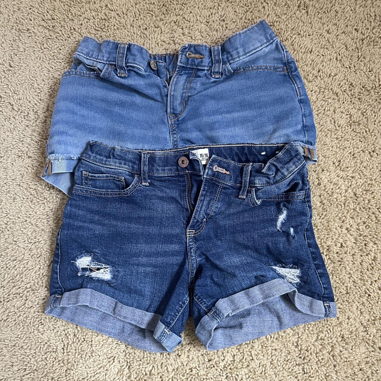 Abercrombie & Fitch Blue and Navy Shorts | Depop