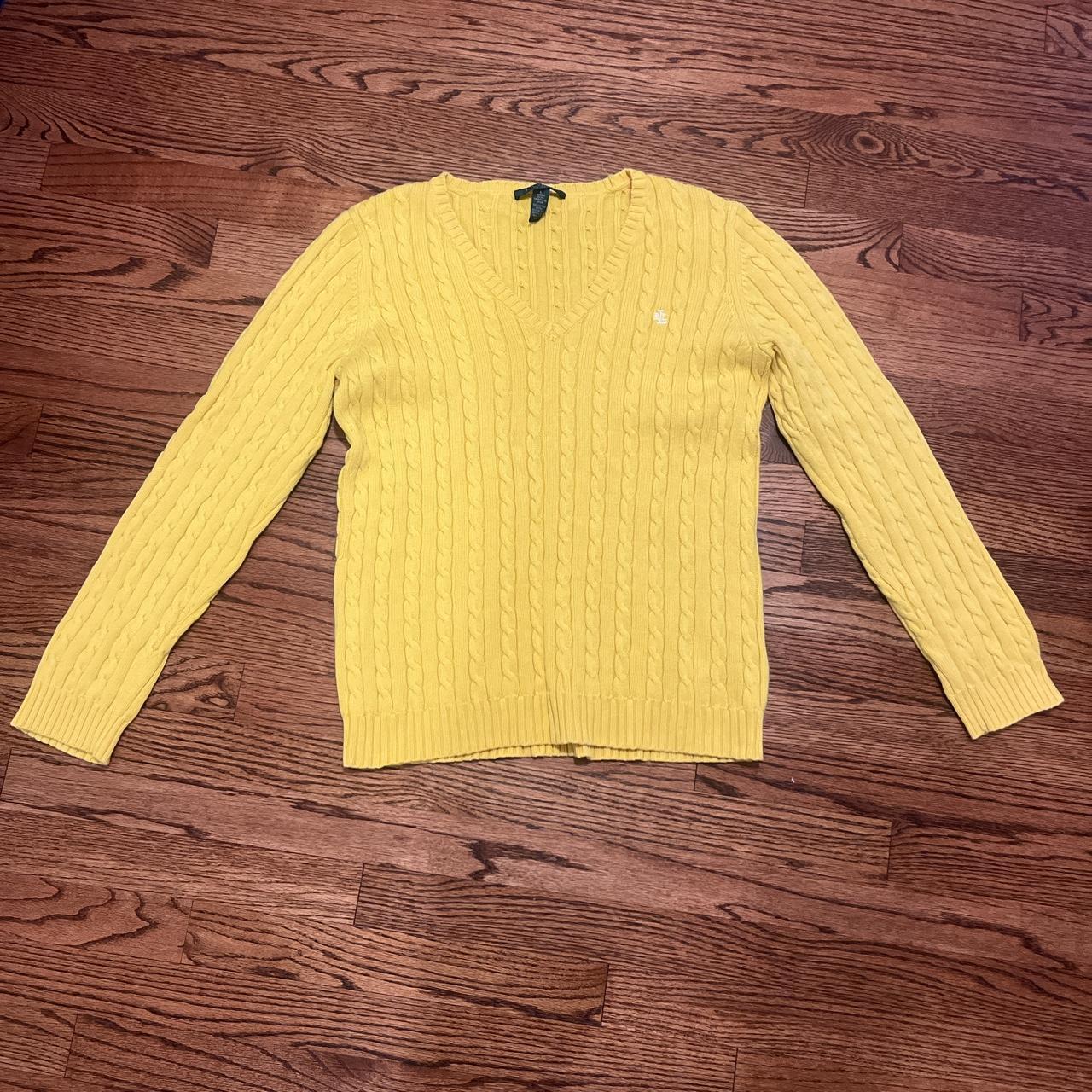 Ralph Lauren Women's Yellow Jumper Depop