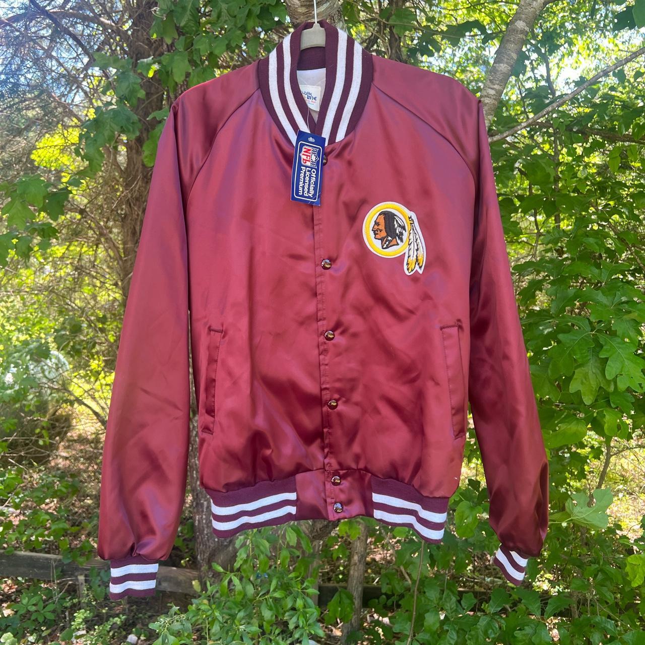 1989 redskins bomber jacket like NEW. Has a chalk... Depop