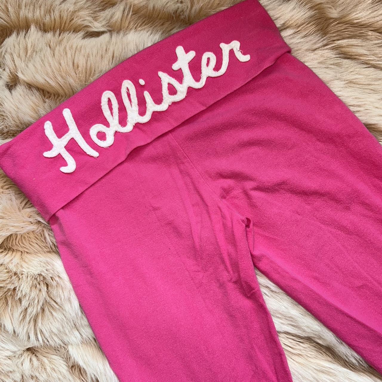 Fold Over Flare Leggings from Hollister Low... Depop