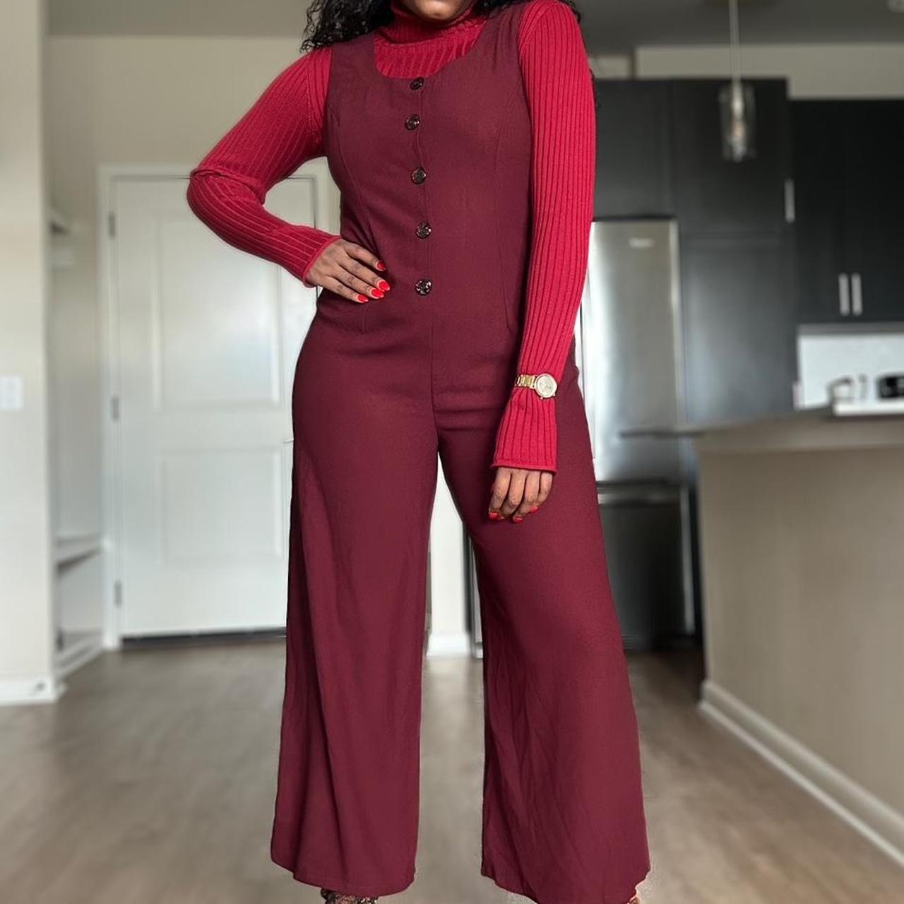 Vintage 80s Jumpsuit Retro jumpsuit featuring a | Depop