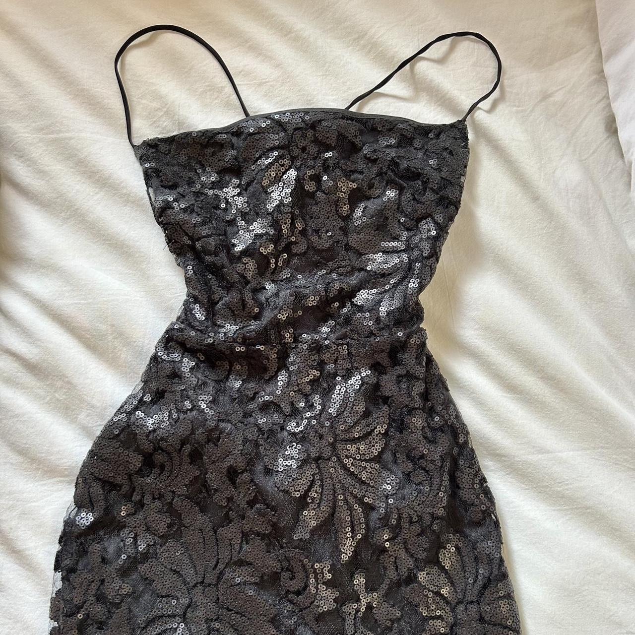 Lucy in the sky black mini dress cute little... - Depop