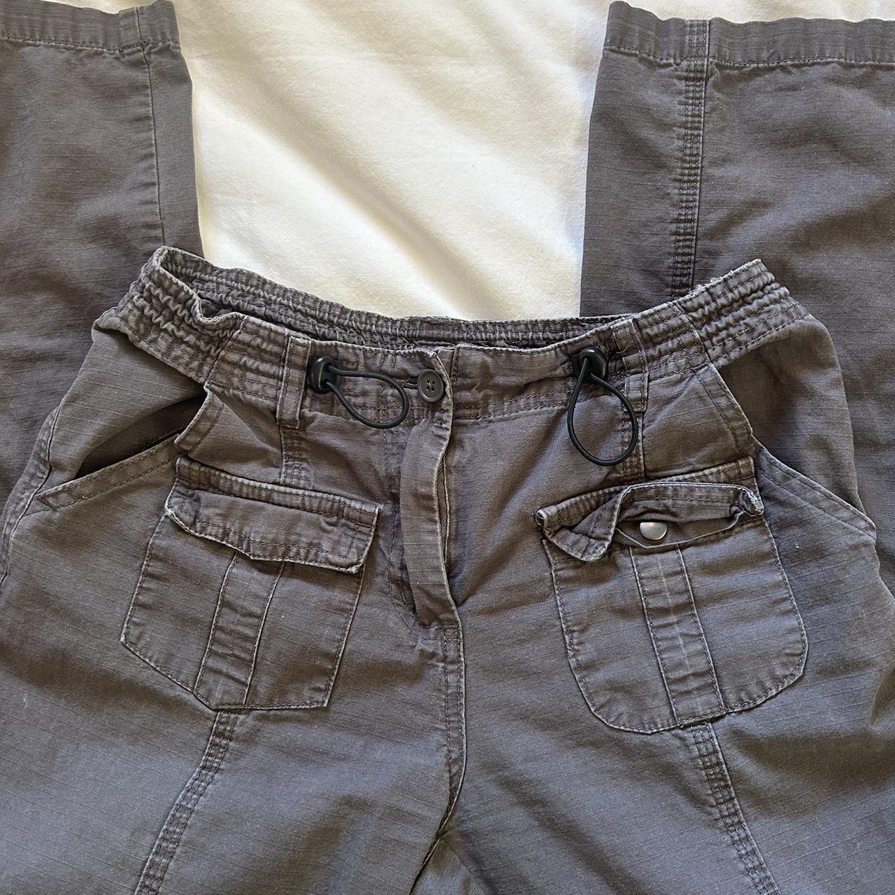 Brandy Melville Kim cargo pants in the grey... Depop