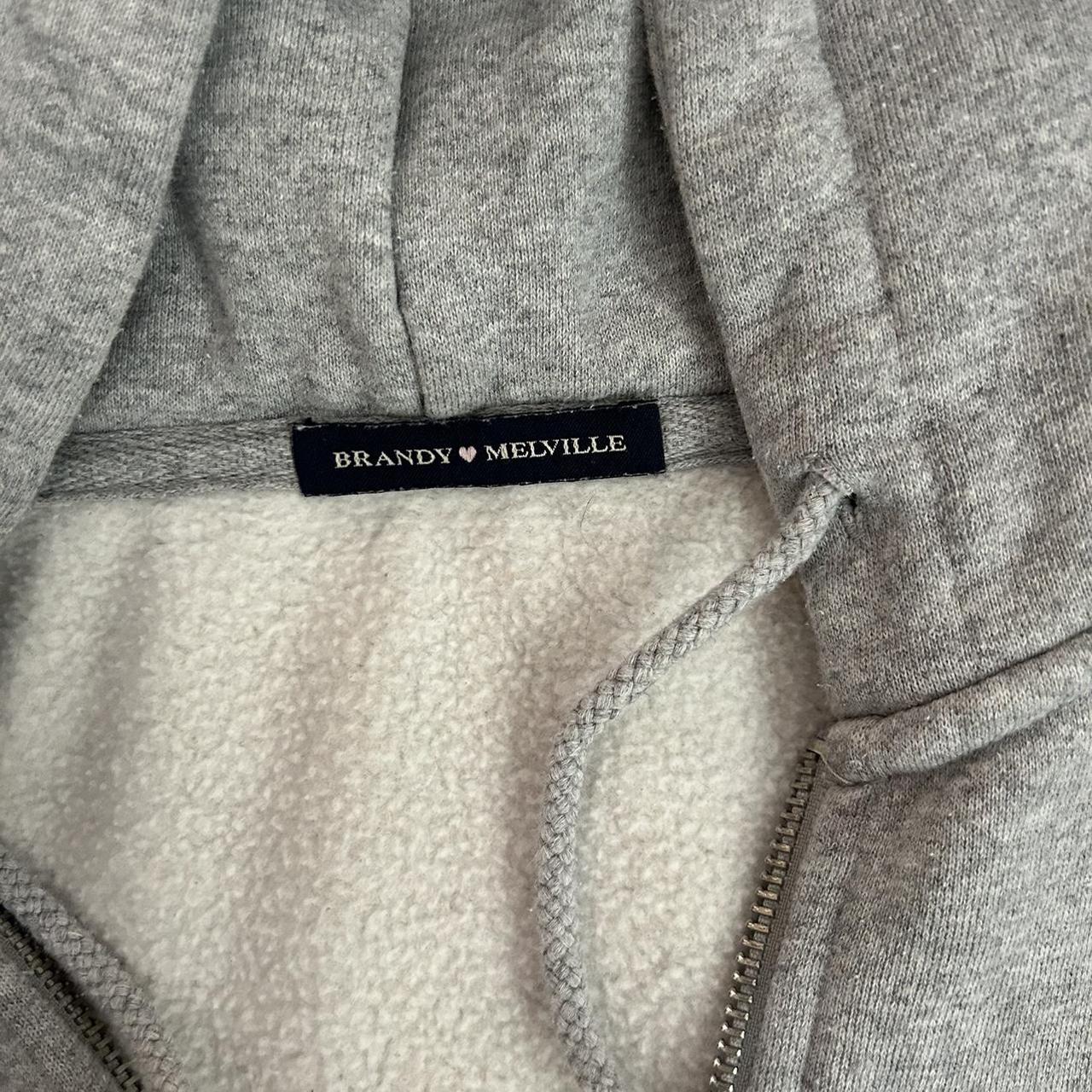 Grey Brandy Melville oversized hoodie In really... - Depop