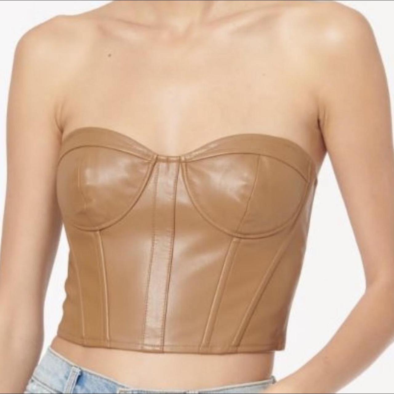 Vegan Leather Bustier