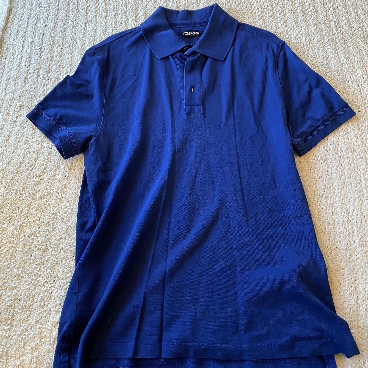 TOM FORD Men's Blue and Navy Polo-shirts | Depop