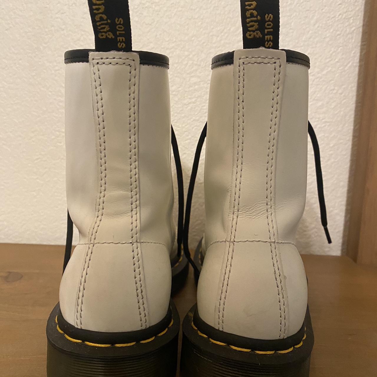 Dr. Martens Women's White and Yellow Boots (3)