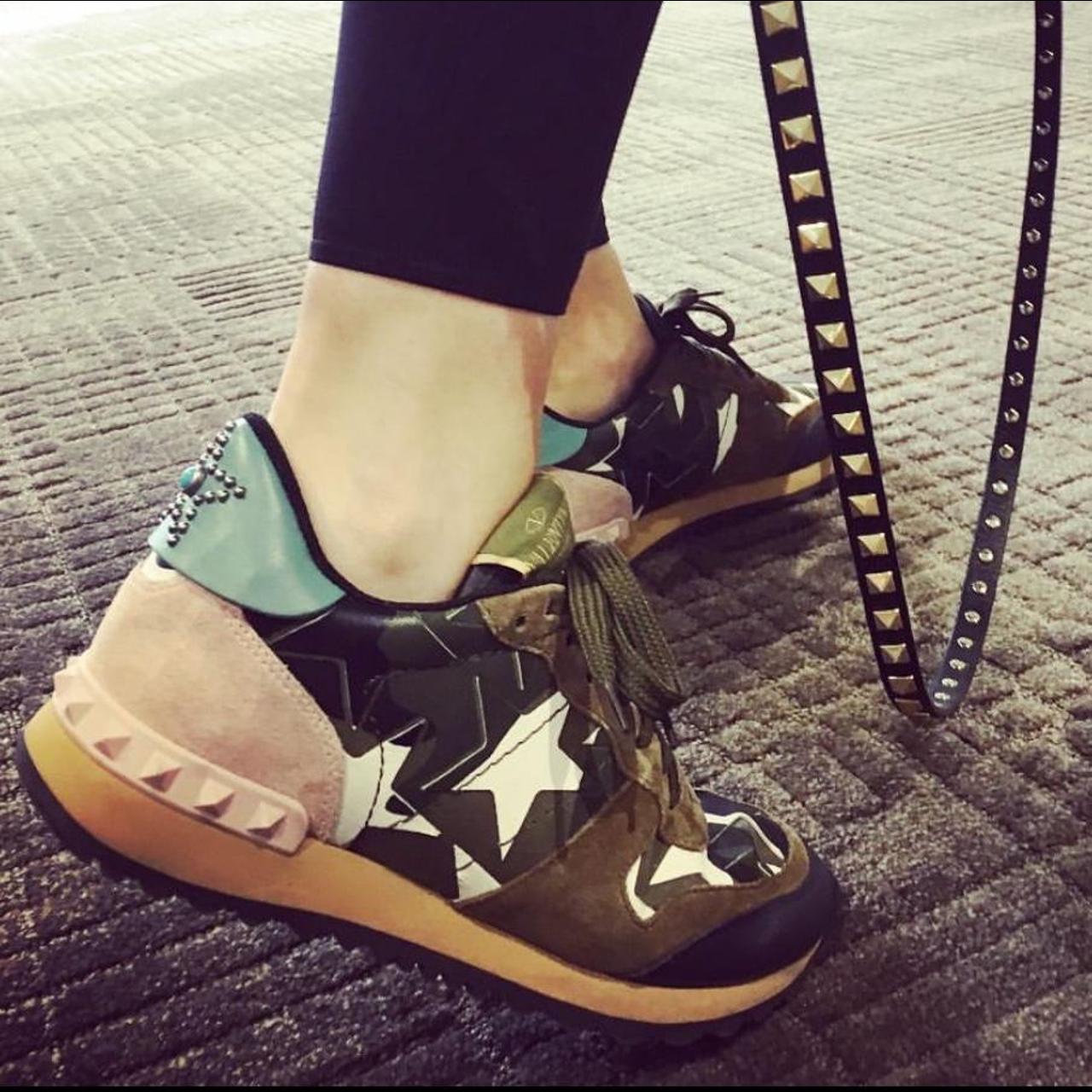 mens valentino trainers camo