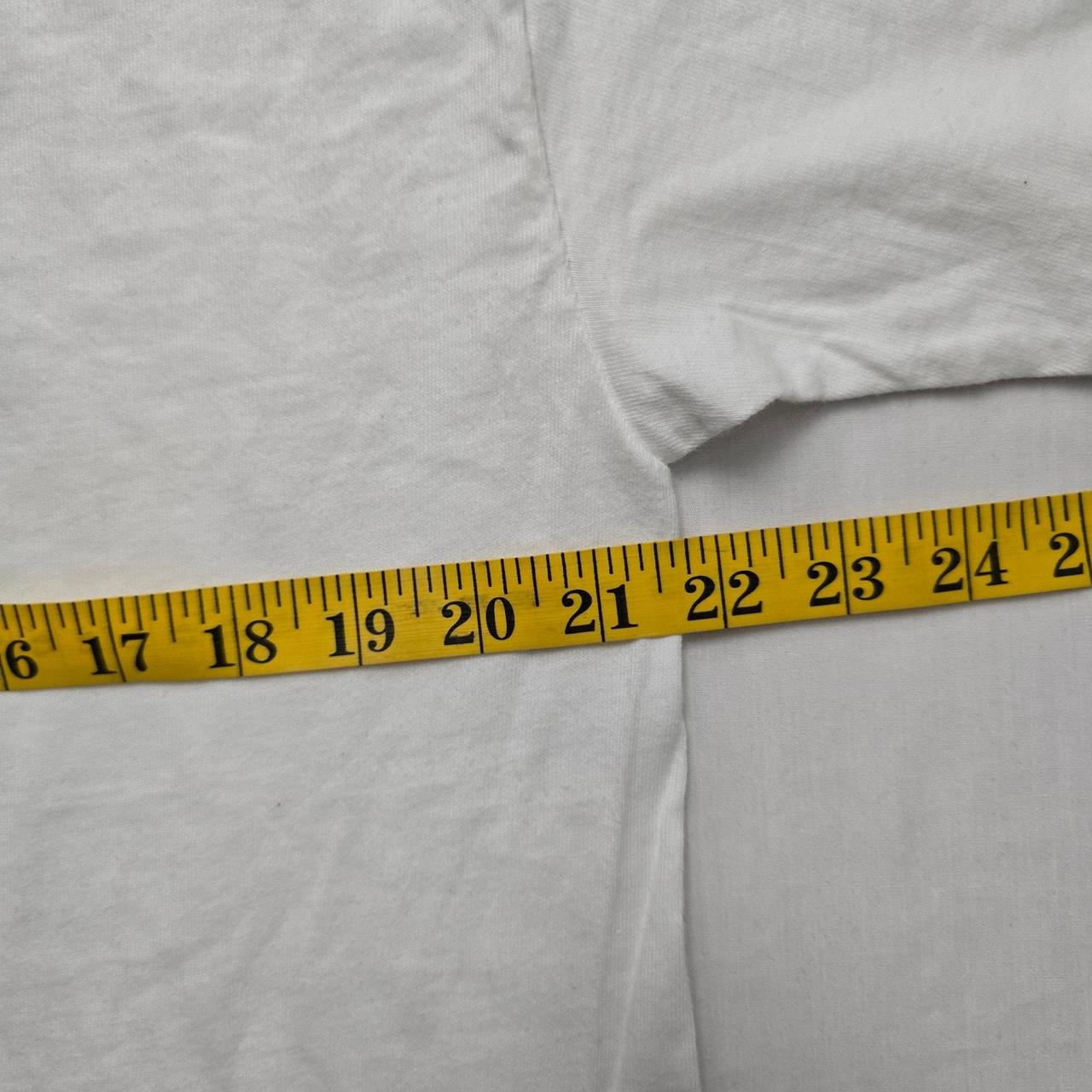 Hanes Men's T-shirt - White - L – Vintage Tapers … - image 8