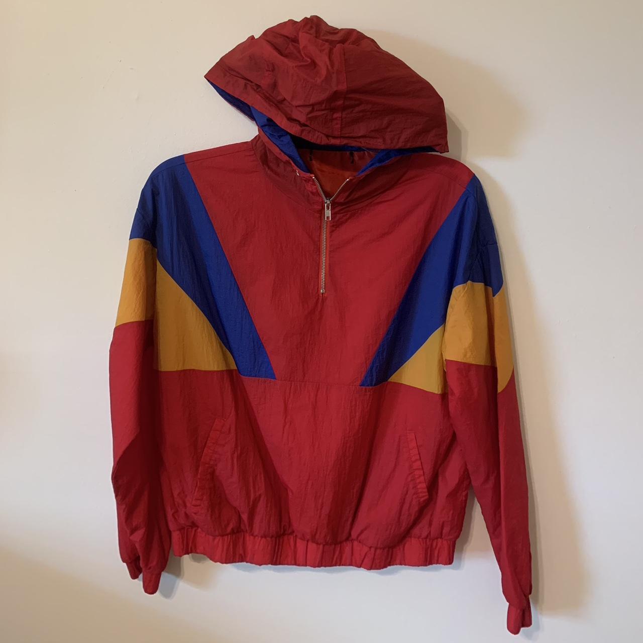 Women's Red and Yellow Jacket | Depop