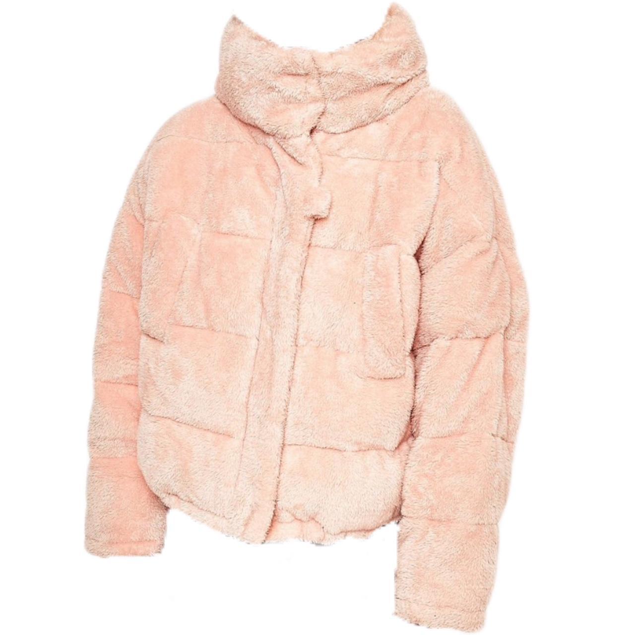 Urban Outfitters Women's Pink Coat | Depop