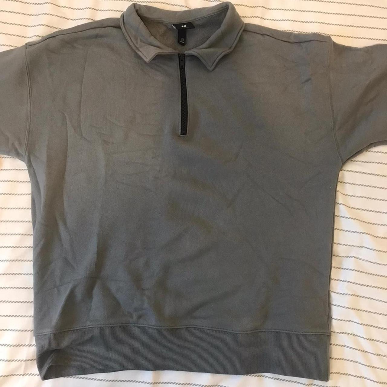 H&M Zip Collar Sweatshirt Size Men’s L Great... - Depop