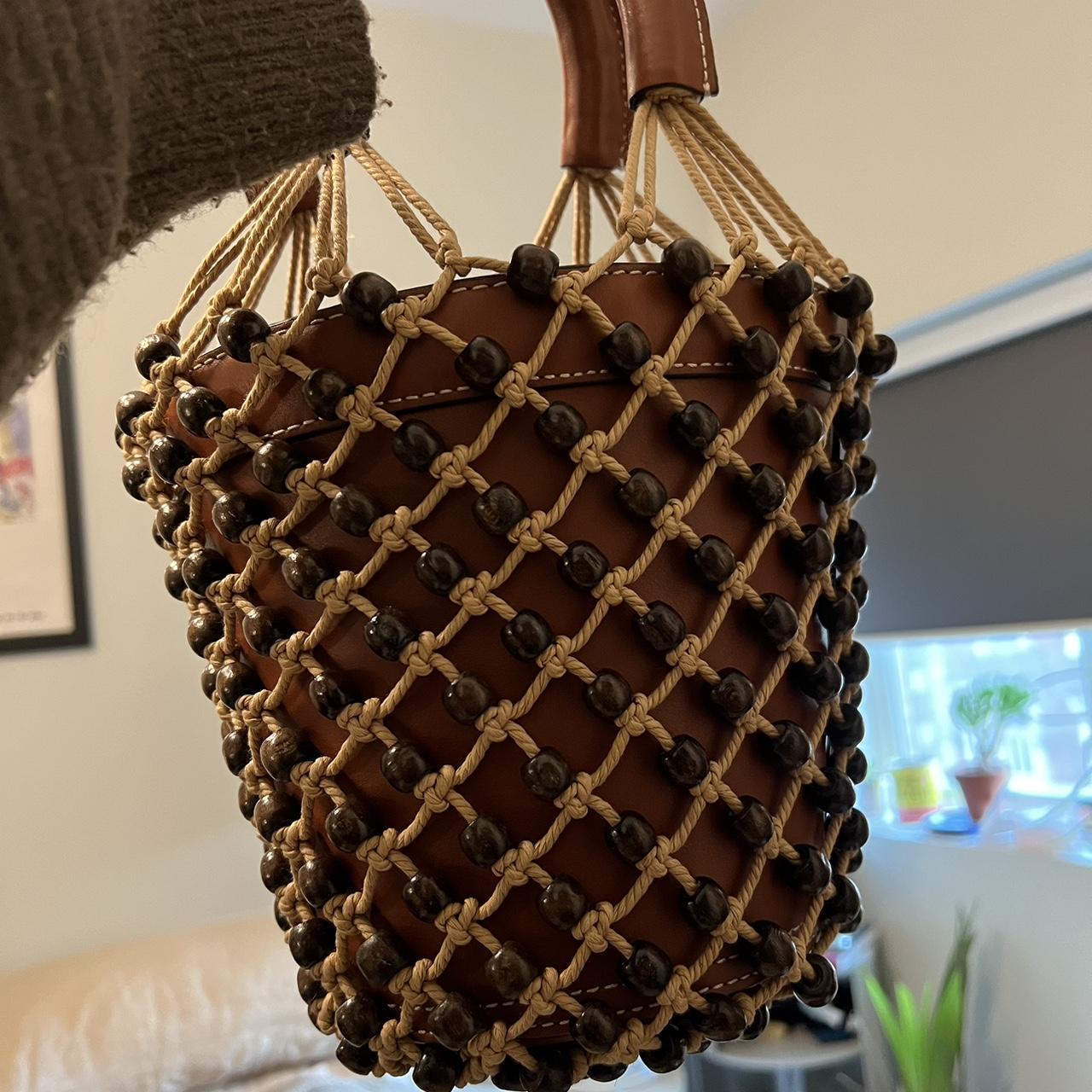 Beaded sale bucket bag