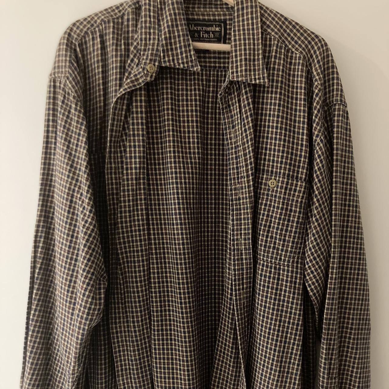 This baggy, vintage, and 100% cotton shirt is a cosy... - Depop