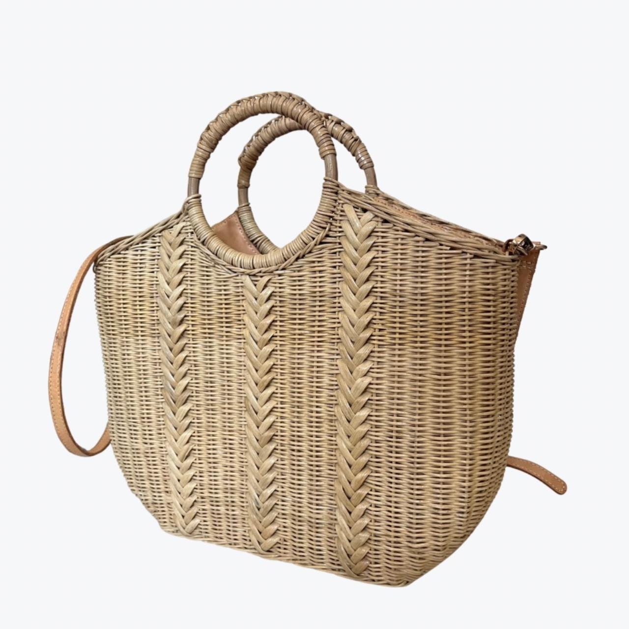 Ulla johnson wicker cheap bag