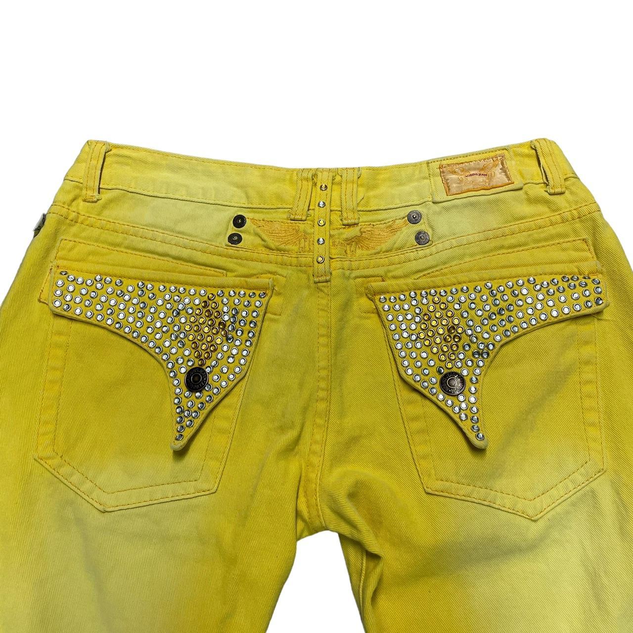 Robins Jeans Shorts Mens 35x13.5 Rhinstone Studded... - Depop
