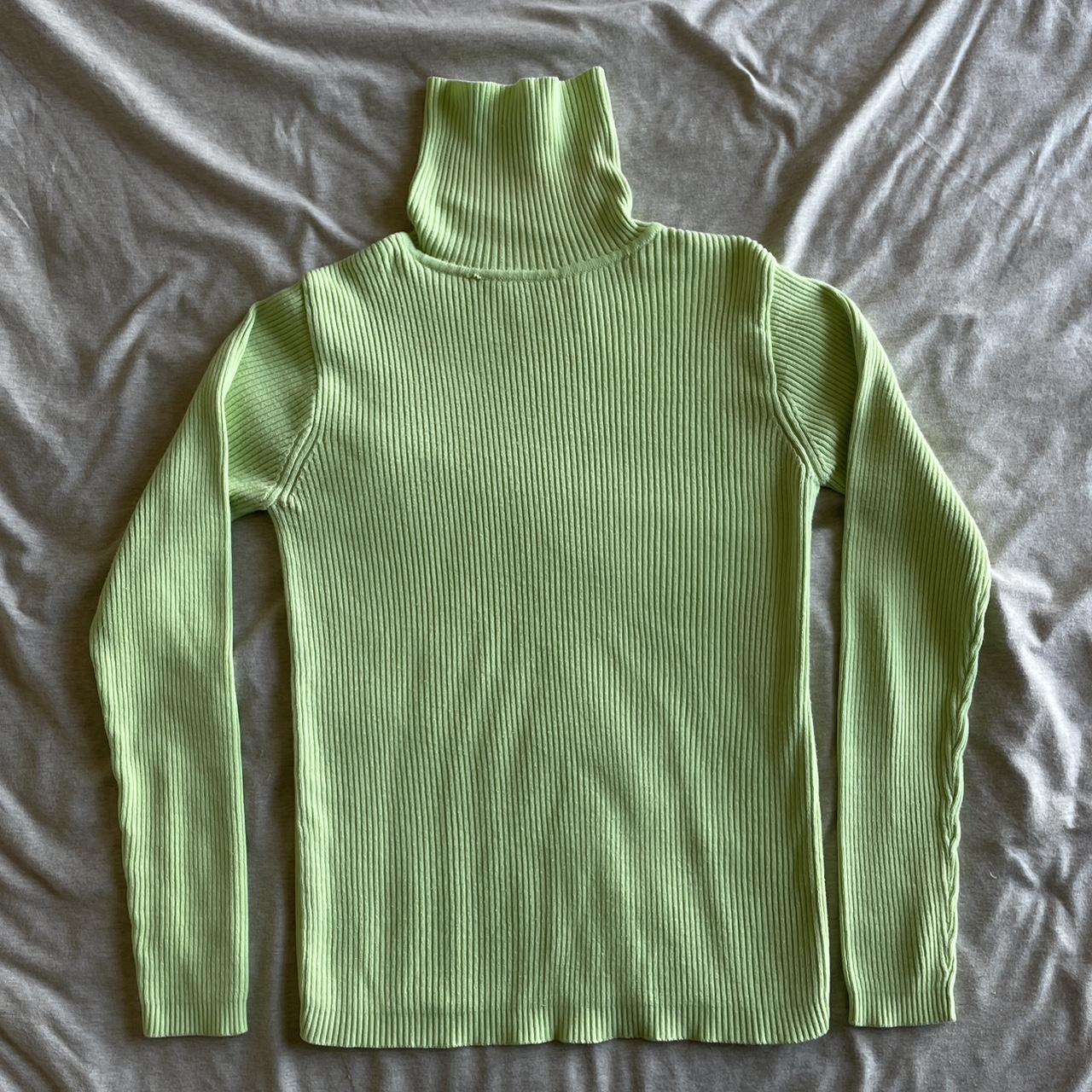 gap-pastel-lime-green-turtleneck-100-cotton-depop