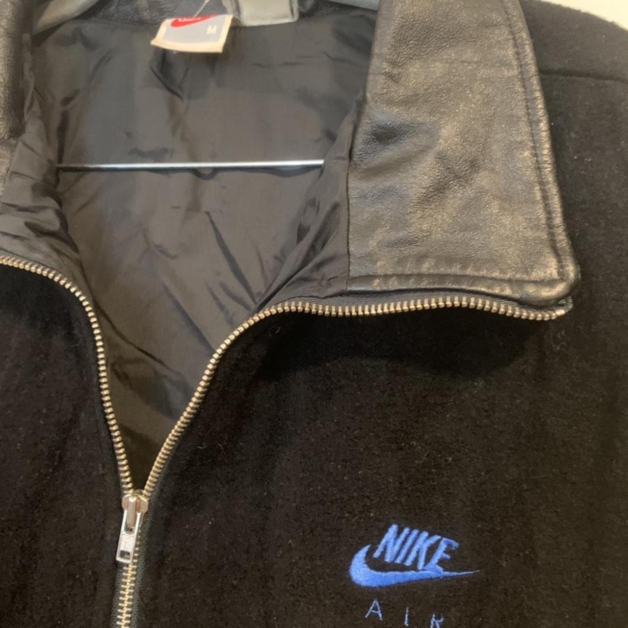 Vintage Nike Air Varsity Jacket Vintage tag leather... Depop