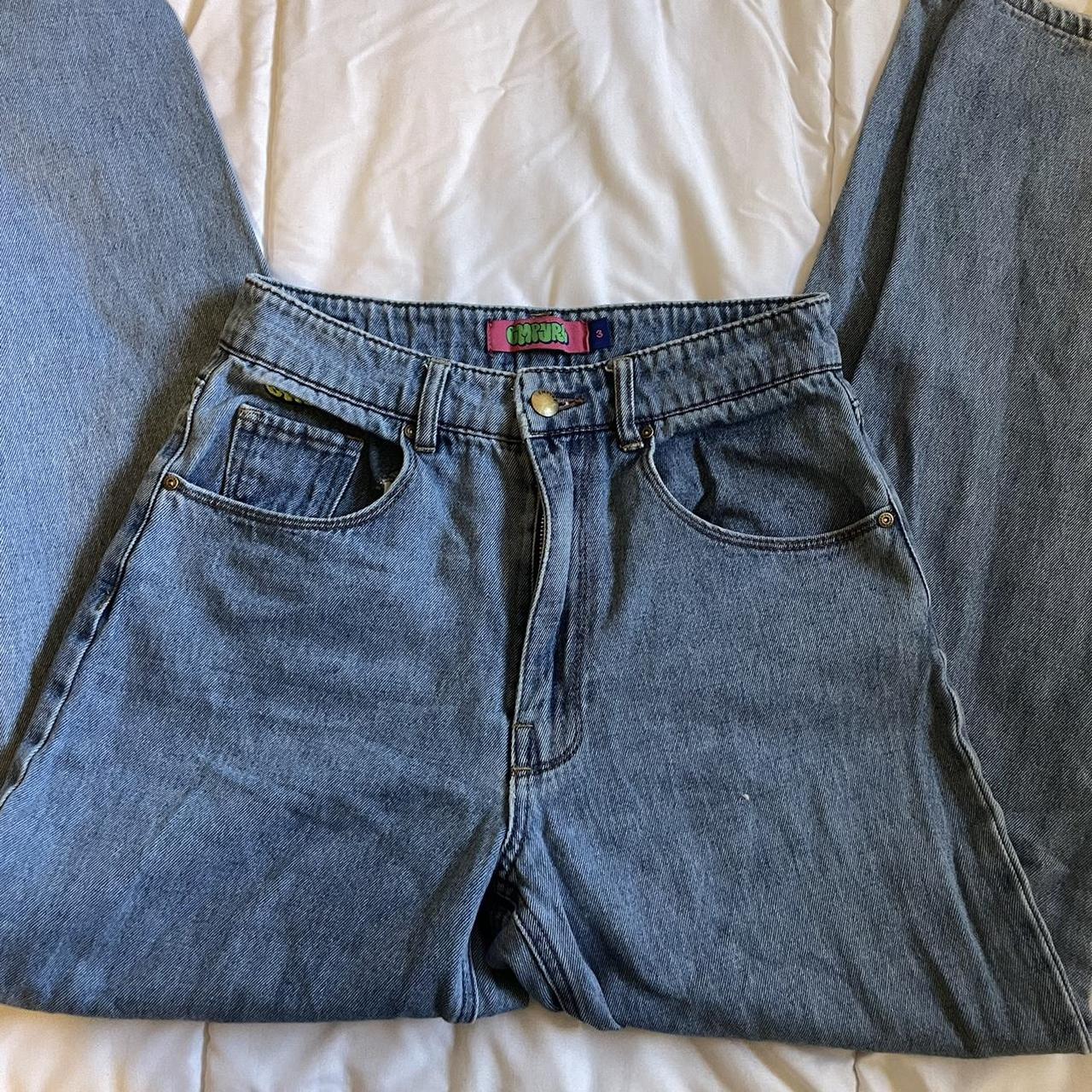 Empyre Women's Blue and Navy Jeans | Depop